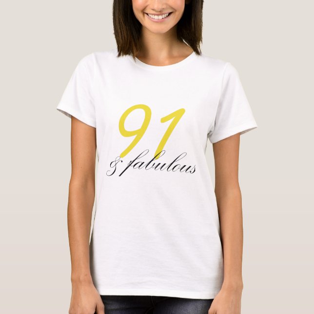Camiseta 91 y fabuloso (Anverso)