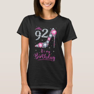 Camiseta 92 Es mi cumpleaños tacón rosado 92 cumpleaños G