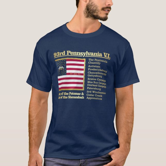 Camiseta 93.ª Infantería Voluntaria de Pensilvania (BH) (Anverso)