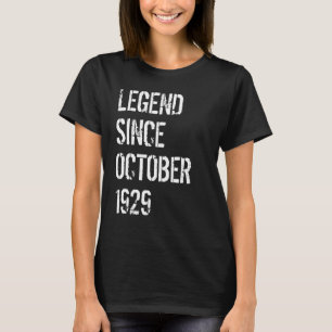 Camiseta 93.ª leyenda de cumpleaños de mujeres desde octubr
