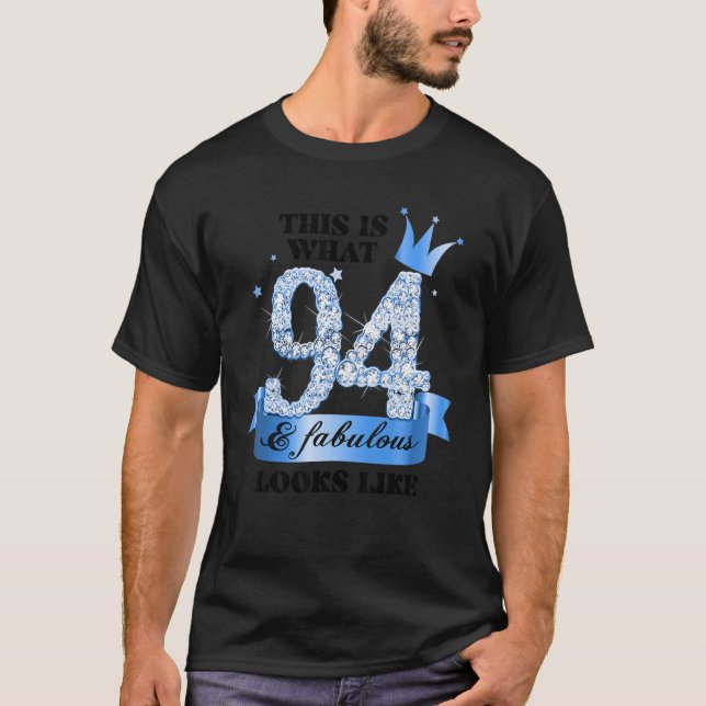 Camiseta 94 y Fabuloso Grupo Fiesta Blanco Azul Candid Phot (Anverso)