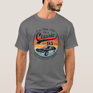 Camiseta 95.º Regalo De Cumpleaños Retro Vintage Classic De