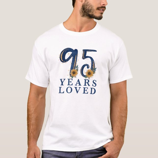 Camiseta 95 Años | 95ª Fiesta De Cumpleaños De La Abuela |  (Anverso)