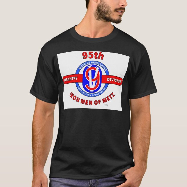 Camiseta 95.o DIVISIÓN de INFANTERÍA "HOMBRES del HIERRO De (Anverso)