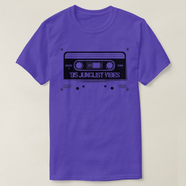 Camiseta 95 Vibes Junglist Vibes 1995 Jungle Music Cassette (Diseño del anverso)