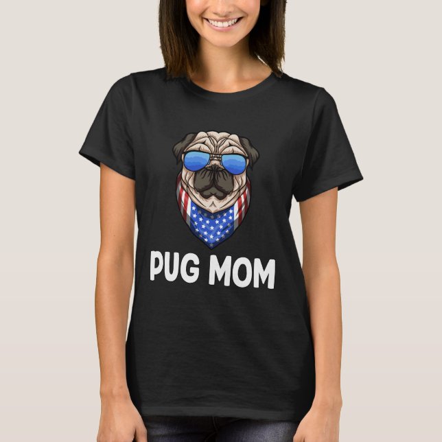 Camiseta 966 de Pug Mom Classic (Anverso)