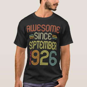 Camiseta 96.º cumpleaños increíble desde septiembre de 1926