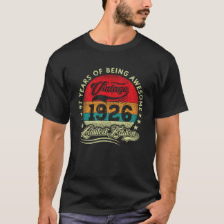Camiseta 96 Años Sorprendentes Desde Enero De 1927 Vintage 
