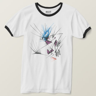 Camiseta 96 Arte Tribal Abstracto Colorido de Tatuaje