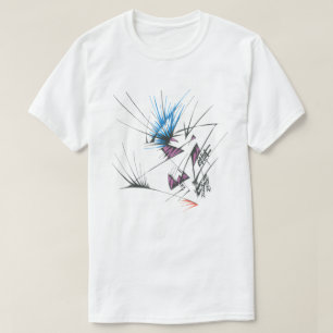 Camiseta 96 Arte Tribal Abstracto Colorido de Tatuaje