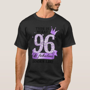 Camiseta 96 y fabuloso I Grupo Fiesta Blanco Morado Lilac P