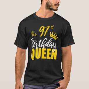 Camiseta 97 Aniversario de la Reina Feliz Cumpleaños Fiesta