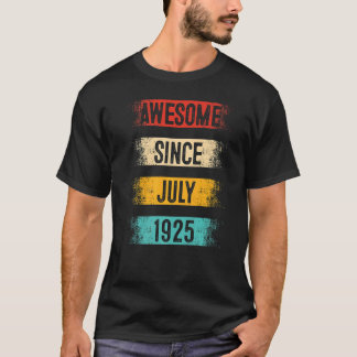 Camiseta 97 años asombroso desde julio de 1925 97º cumpleañ