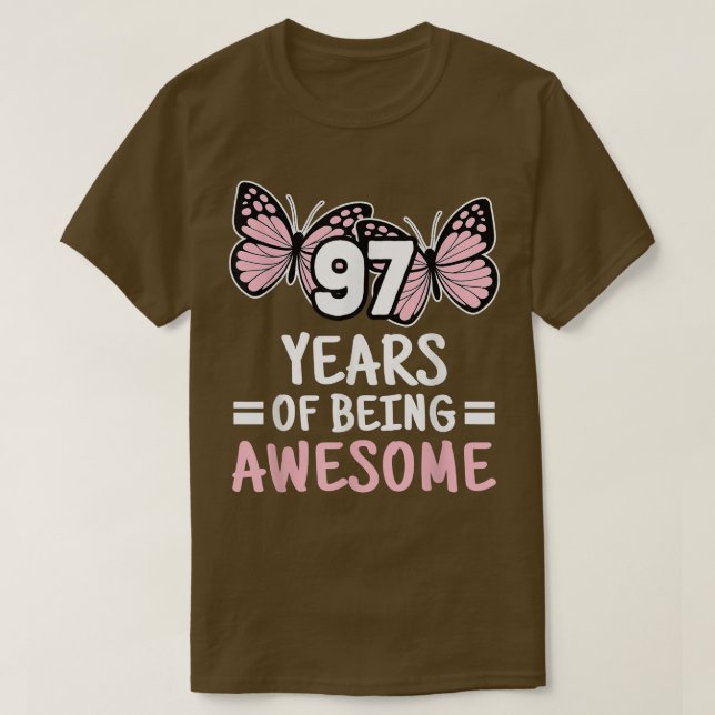 Camiseta 97 Años De Impresionante 97º Cumpleaños 97 Años B (Diseño del anverso)