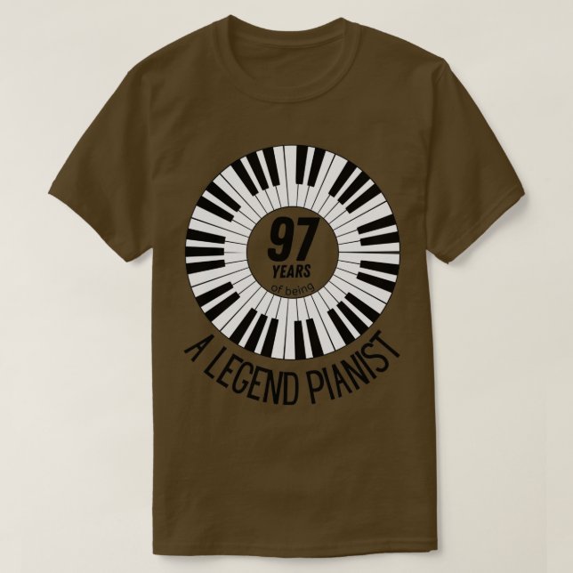 Camiseta 97 años de ser un gran pianista (3) (Diseño del anverso)