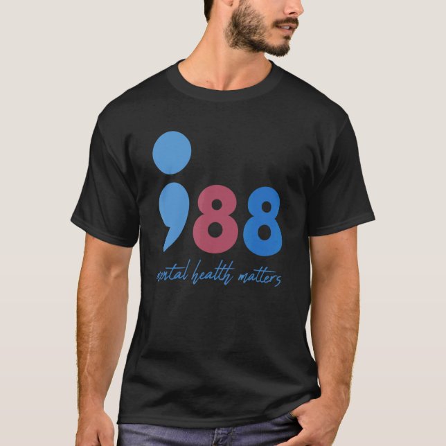 Camiseta 988 Conciencia sobre la prevención del suicidio en (Anverso)