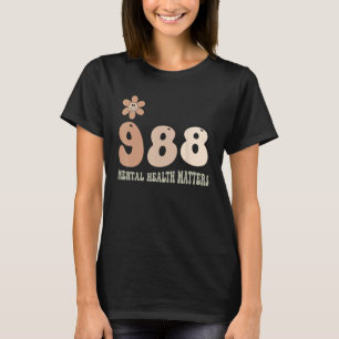 Camiseta 988 Punto y coma La salud mental importa Prevenció