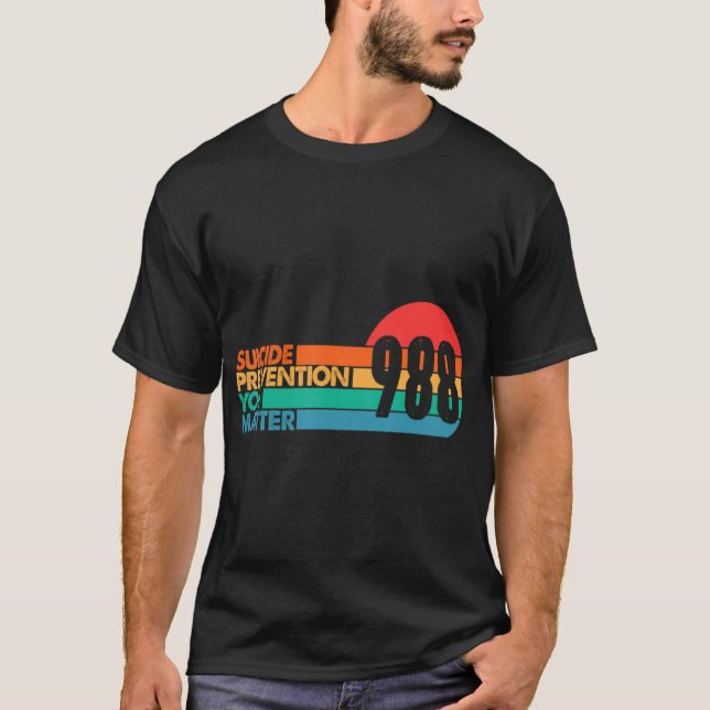 Camiseta 988 Suicide Prevention Lifeline 988 Awareness 988  (Anverso)
