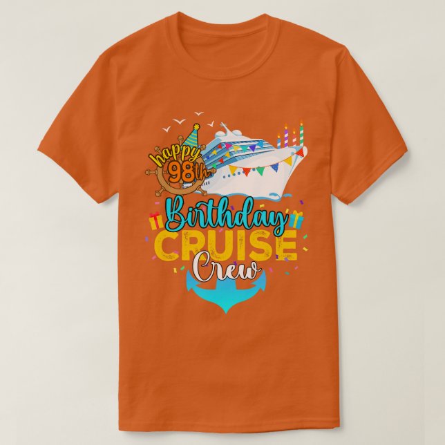 Camiseta 98.º Crucero de Cumpleaños (Diseño del anverso)