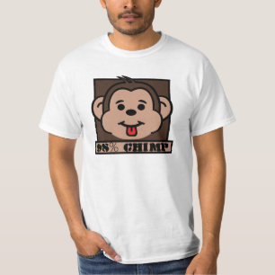 Camiseta 98% chimpancé, chimpancé