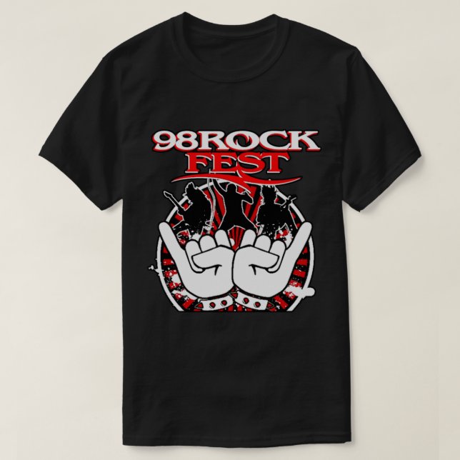 Camiseta 98ROCK Tampa Bay_s Rock Station (Diseño del anverso)