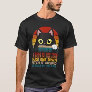 Camiseta 99 Errores En El Código Elimina Uno Retro Vintage 