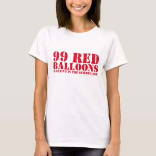 Camiseta 99 globos rojos