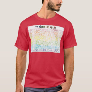 Camiseta 99 Nombres de Alá Asma ul Husna Poster