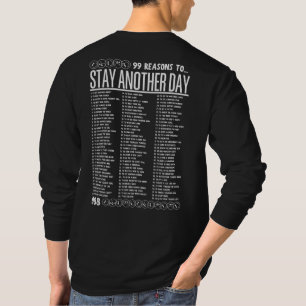 Camiseta 99 razones para quedarse otro día: Salud Mental