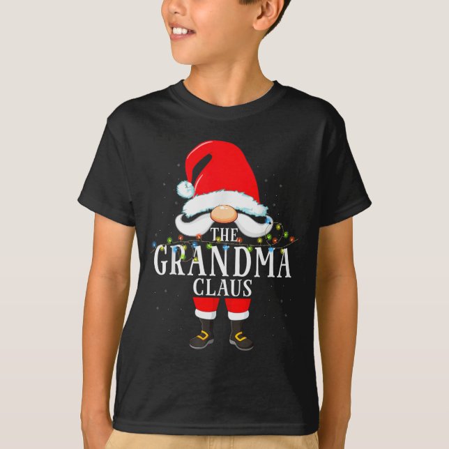 Camiseta 99 Santa Claus Matching Family Pajama Grandma Clau (Anverso)