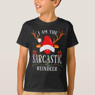 Camiseta 99 Soy El Reno Sarcástico Uni-adultos Negro Co