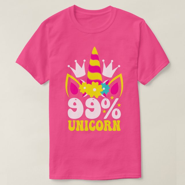 Camiseta 99 Unicornio (Diseño del anverso)