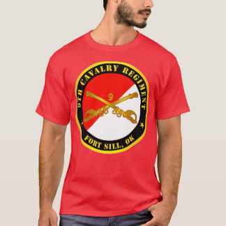 Camiseta 9.ª caballería de caballería Fort Sill OK con Rama