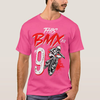 Camiseta 9.ª Festividad De Cumpleaños Bmx