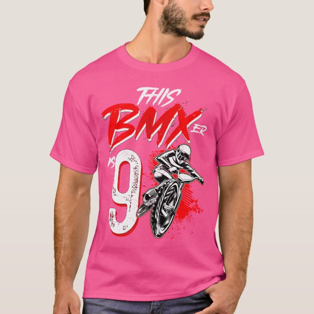 Camiseta 9.ª Festividad De Cumpleaños Bmx (Anverso)