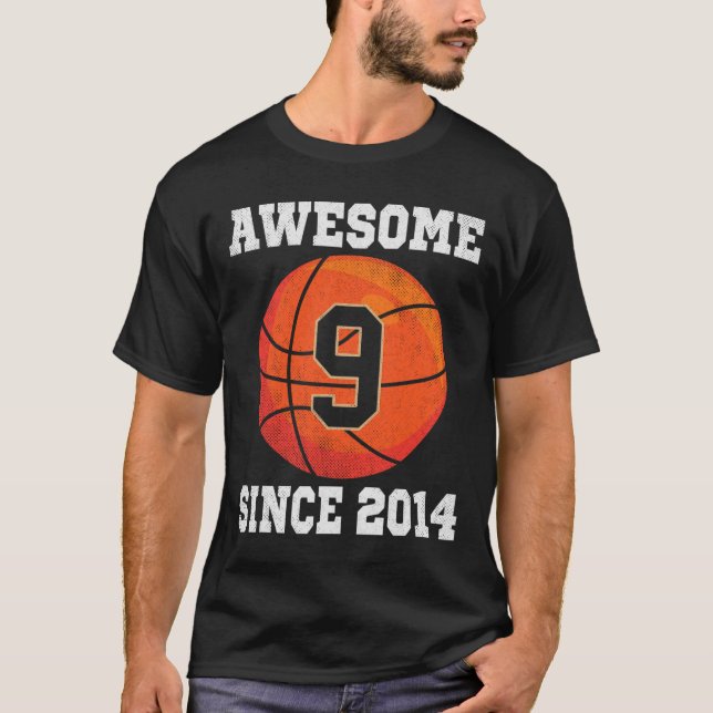 Camiseta 9.ª Vintage de 9 años (Anverso)
