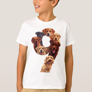 Camiseta 9.º Aniversario De Perro Cachorro Temático Niño De