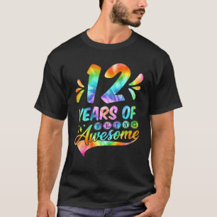 Camiseta 9.º Años Cumpleaños Tie-Dye Gracioso 9 Años O
