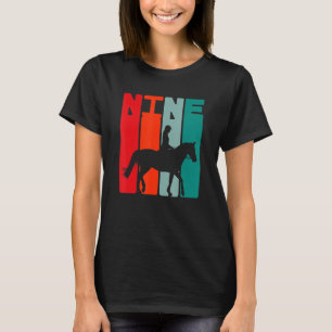 Camiseta 9.º Chica de equitación de cumpleaños