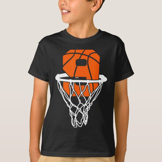 Camiseta 9.º cumpleaños Baloncesto Nueve niños de 9 años (Anverso)