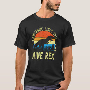 Camiseta 9.º cumpleaños Dinosaurio 9 años de edad asombroso