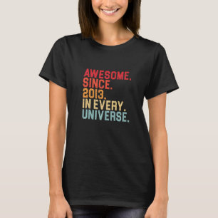 Camiseta 9.º Cumpleaños Increíble 2013 En Cada Universo 9 A