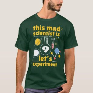 Camiseta 9.º cumpleaños Nueve cientistas de la ciencia quím