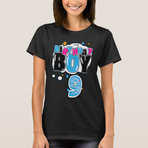 Camiseta 9.º Cumpleaños Para Niños Y Niños De 9 Años