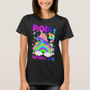 Camiseta 9.º cumpleaños Unicornio Fidget Pop It Chica de cu