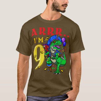 Camiseta 9.º dinosaurio pirata