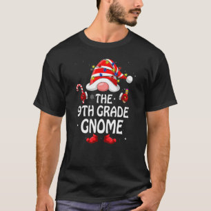 Camiseta 9.º grado Gnome Navidades de grupo familiar