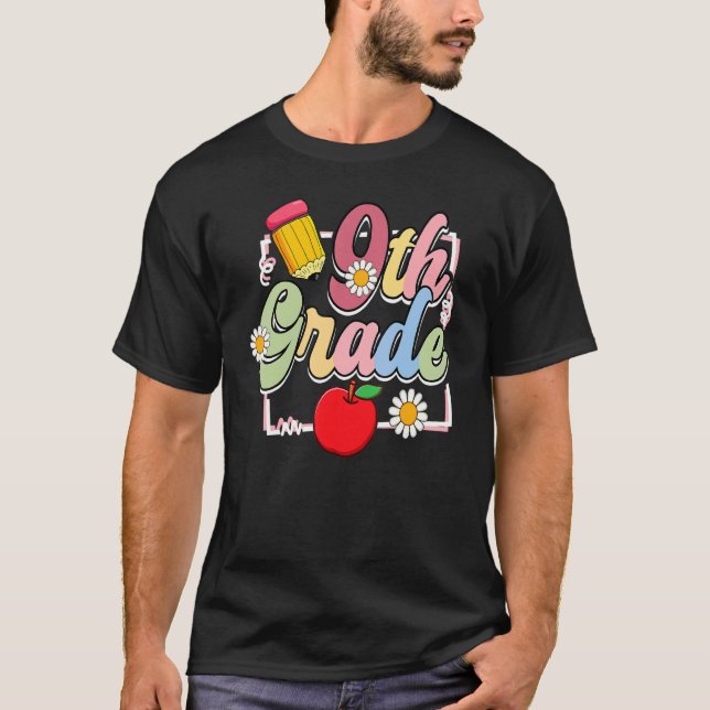 Camiseta 9.º Maestro Estudiantil De Apple De Grado (Anverso)