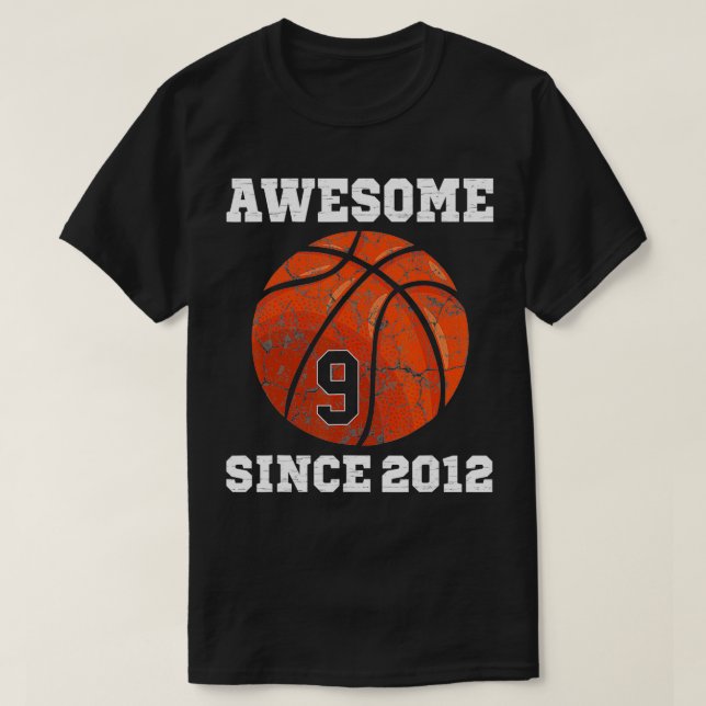 Camiseta 9.º Nacimiento de Básquetbol Amante Regalo Vin de  (Diseño del anverso)