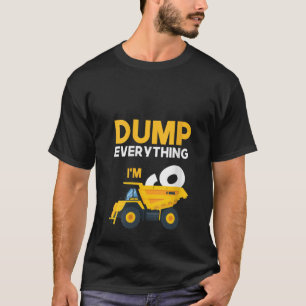 Camiseta 9.º paro de camionetas de construcción de cumpleañ